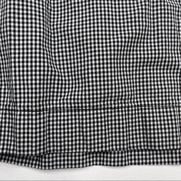 JCrew Shorts Gingham Black White Y2K Beach Summer Preppy Vacation Golf Grandpa - Picture 6 of 13